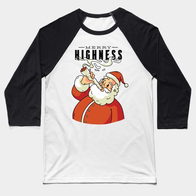 Merry Christmas | Funny Santa Baseball T-Shirt by LR_Collections